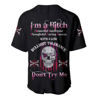 I'm A B Don't Try Me Baseball Jersey - Wonder Print Shop