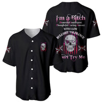 I'm A B Don't Try Me Baseball Jersey - Wonder Print Shop
