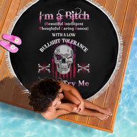 I'm A B Don't Try Me Beach Blanket - Wonder Print Shop