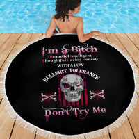 I'm A B Don't Try Me Beach Blanket - Wonder Print Shop