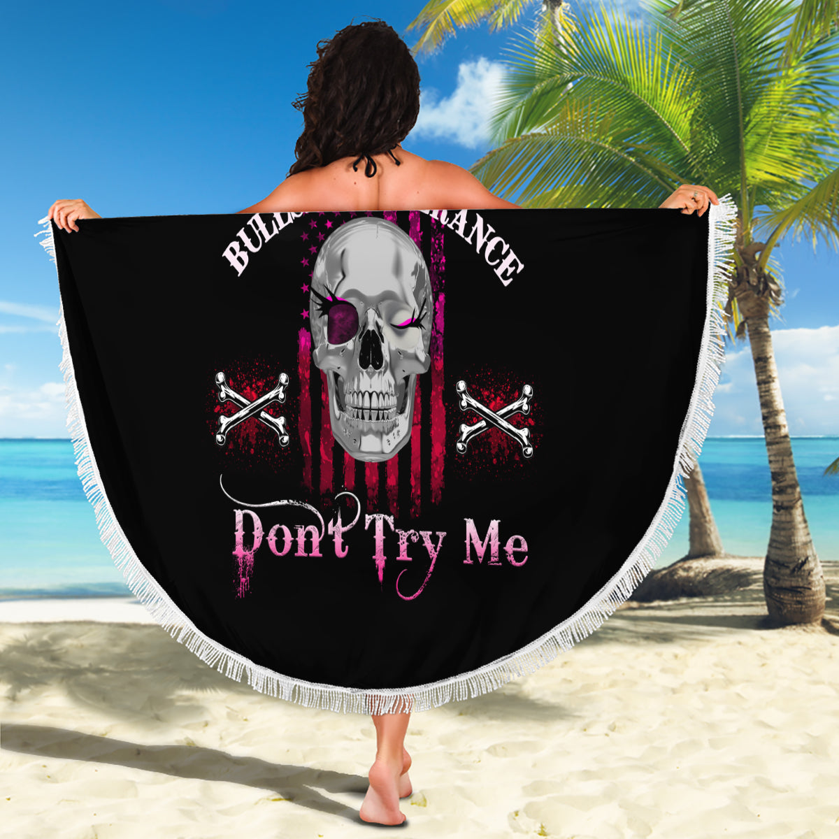 I'm A B Don't Try Me Beach Blanket - Wonder Print Shop