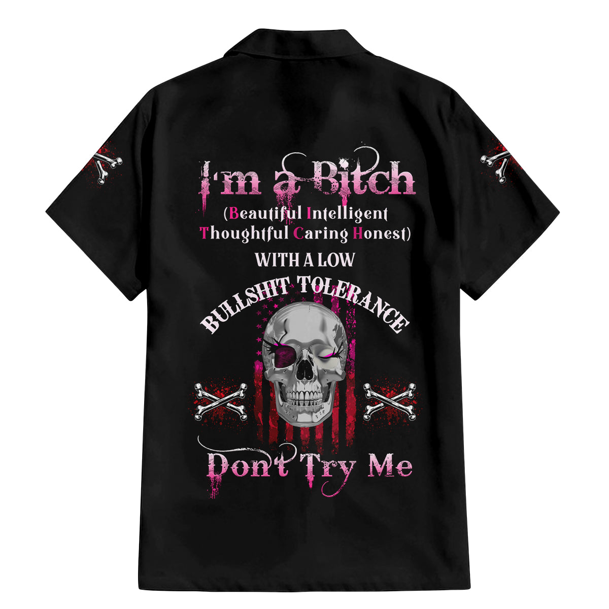 I'm A B Don't Try Me Family Matching Mermaid Dress and Hawaiian Shirt - Wonder Print Shop