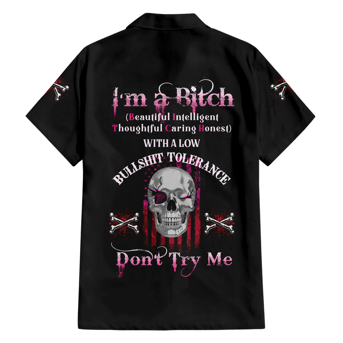 I'm A B Don't Try Me Hawaiian Shirt - Wonder Print Shop