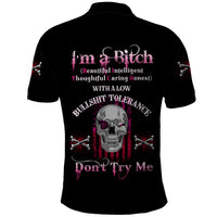 I'm A B Don't Try Me Polo Shirt - Wonder Print Shop