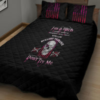 I'm A B Don't Try Me Quilt Bed Set - Wonder Print Shop