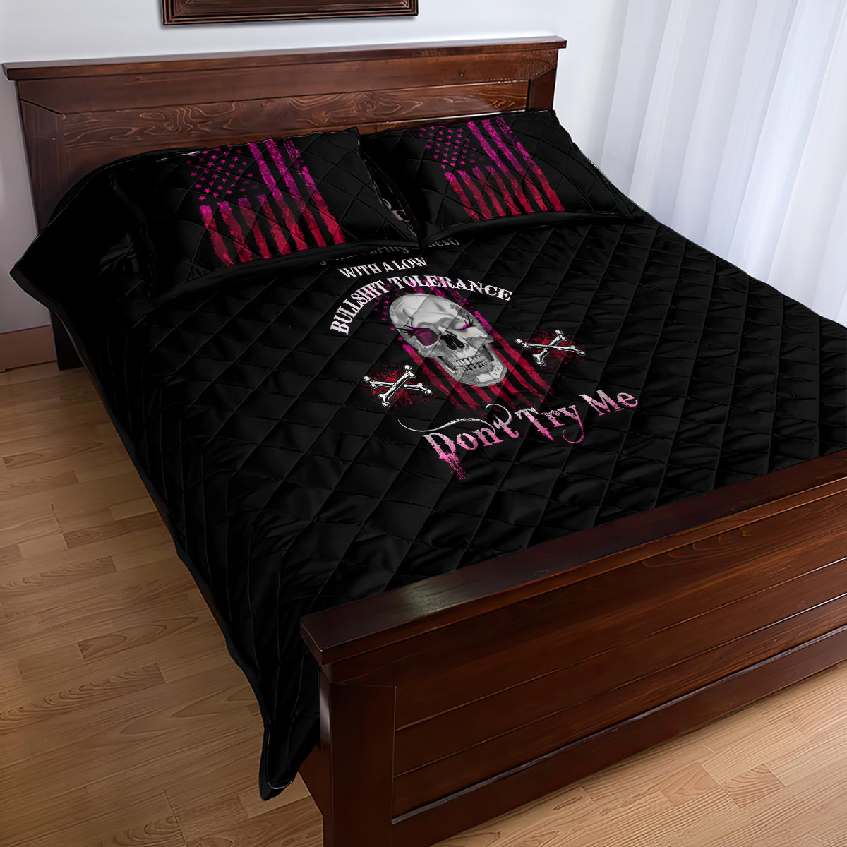 I'm A B Don't Try Me Quilt Bed Set - Wonder Print Shop