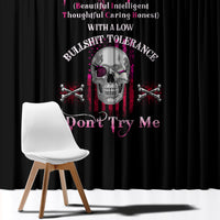 I'm A B Don't Try Me Window Curtain - Wonder Print Shop