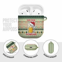 Merry Drunk I'm Christmas AirPods Case Xmas Holiday Patterns - Wonder Print Shop