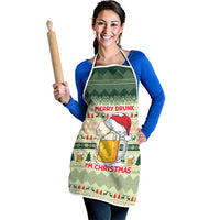 Merry Drunk I'm Christmas Apron Xmas Holiday Patterns - Wonder Print Shop