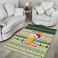 Merry Drunk I'm Christmas Area Rug Xmas Holiday Patterns - Wonder Print Shop
