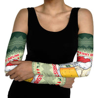 Merry Drunk I'm Christmas Arm Sleeves Xmas Holiday Patterns - Wonder Print Shop