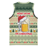 Merry Drunk I'm Christmas Basketball Jersey Xmas Holiday Patterns - Wonder Print Shop
