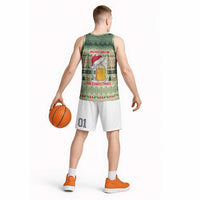 Merry Drunk I'm Christmas Basketball Jersey Xmas Holiday Patterns - Wonder Print Shop