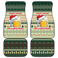 Merry Drunk I'm Christmas Car Mats Xmas Holiday Patterns - Wonder Print Shop