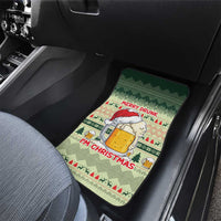 Merry Drunk I'm Christmas Car Mats Xmas Holiday Patterns - Wonder Print Shop