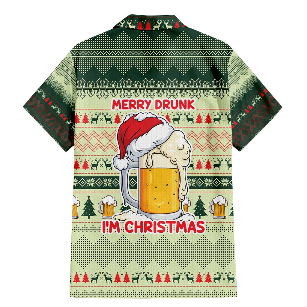 Merry Drunk I'm Christmas Family Matching Mermaid Dress and Hawaiian Shirt Xmas Holiday Patterns - Wonder Print Shop