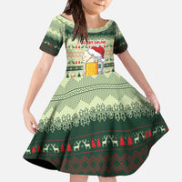 Merry Drunk I'm Christmas Family Matching Off The Shoulder Long Sleeve Dress and Hawaiian Shirt Xmas Holiday Patterns - Wonder Print Shop