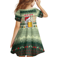 Merry Drunk I'm Christmas Family Matching Off The Shoulder Long Sleeve Dress and Hawaiian Shirt Xmas Holiday Patterns - Wonder Print Shop
