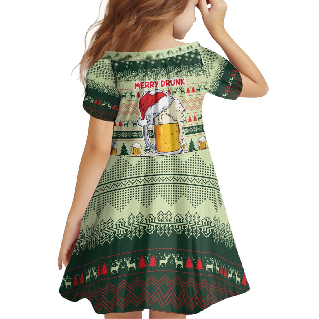 Merry Drunk I'm Christmas Family Matching Off Shoulder Maxi Dress and Hawaiian Shirt Xmas Holiday Patterns - Wonder Print Shop