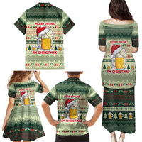 Merry Drunk I'm Christmas Family Matching Puletasi and Hawaiian Shirt Xmas Holiday Patterns - Wonder Print Shop