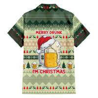 Merry Drunk I'm Christmas Family Matching Short Sleeve Bodycon Dress and Hawaiian Shirt Xmas Holiday Patterns - Wonder Print Shop