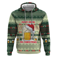 Merry Drunk I'm Christmas Hoodie Xmas Holiday Patterns - Wonder Print Shop