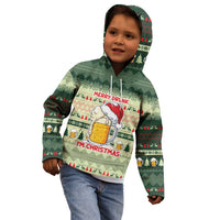 Merry Drunk I'm Christmas Kid Hoodie Xmas Holiday Patterns - Wonder Print Shop