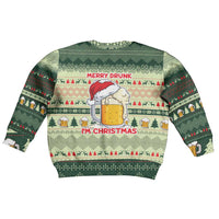 Merry Drunk I'm Christmas Kid Ugly Christmas Sweater Xmas Holiday Patterns - Wonder Print Shop