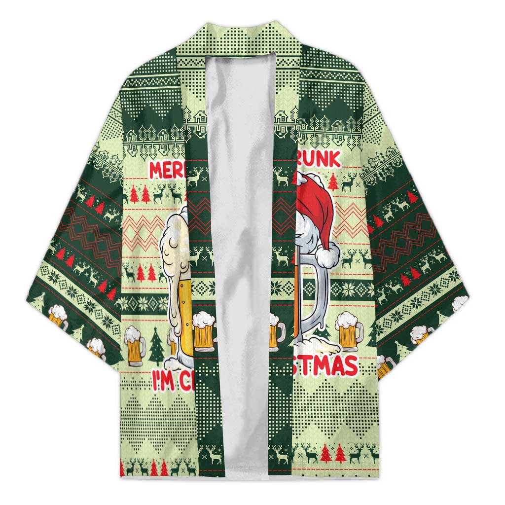 Merry Drunk I'm Christmas Kimono Xmas Holiday Patterns - Wonder Print Shop