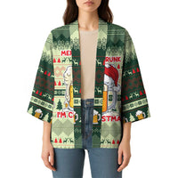 Merry Drunk I'm Christmas Kimono Xmas Holiday Patterns - Wonder Print Shop