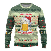 Merry Drunk I'm Christmas Ugly Christmas Sweater Xmas Holiday Patterns - Wonder Print Shop