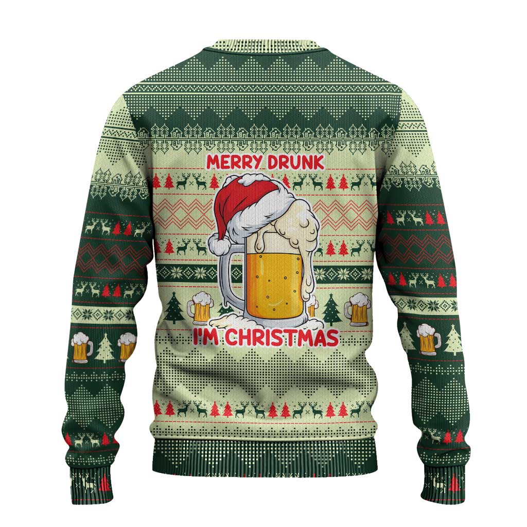 Merry Drunk I'm Christmas Ugly Christmas Sweater Xmas Holiday Patterns - Wonder Print Shop