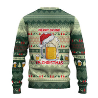 Merry Drunk I'm Christmas Ugly Christmas Sweater Xmas Holiday Patterns - Wonder Print Shop