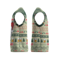 Merry Drunk I'm Christmas Knitted V-Neck Vest Xmas Holiday Patterns - Wonder Print Shop