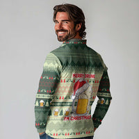 Merry Drunk I'm Christmas Long Sleeve Polo Shirt Xmas Holiday Patterns - Wonder Print Shop