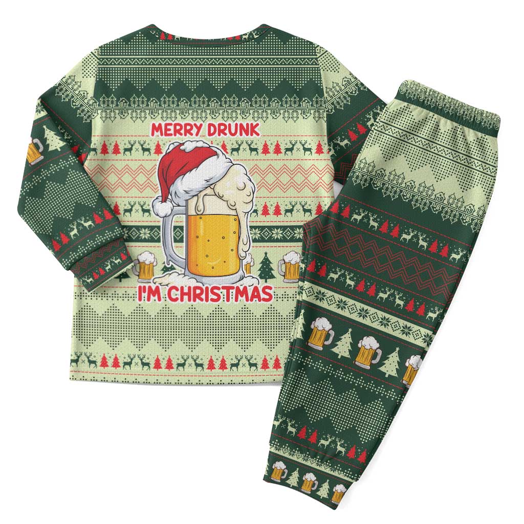 Merry Drunk I'm Christmas Pajama Set Xmas Holiday Patterns - Wonder Print Shop