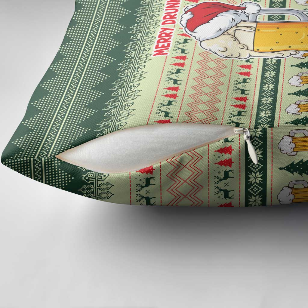 Merry Drunk I'm Christmas Pillow Cover Xmas Holiday Patterns - Wonder Print Shop