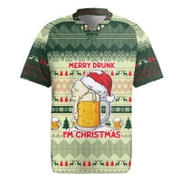 Merry Drunk I'm Christmas Rugby Jersey Xmas Holiday Patterns - Wonder Print Shop