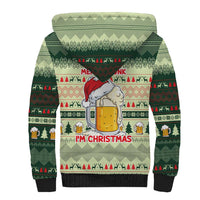 Merry Drunk I'm Christmas Sherpa Hoodie Xmas Holiday Patterns - Wonder Print Shop