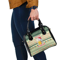 Merry Drunk I'm Christmas Shoulder Handbag Xmas Holiday Patterns - Wonder Print Shop