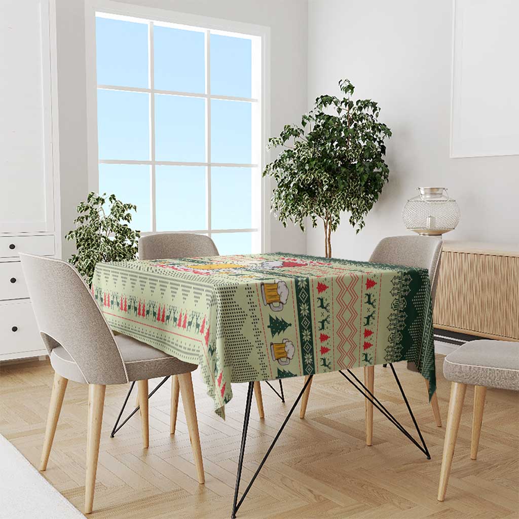 Merry Drunk I'm Christmas Tablecloth Xmas Holiday Patterns - Wonder Print Shop