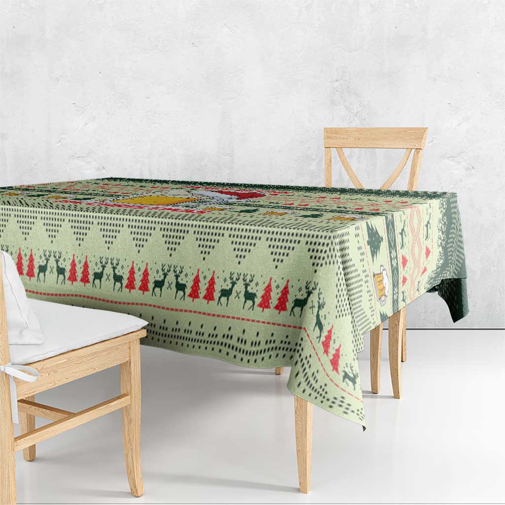 Merry Drunk I'm Christmas Tablecloth Xmas Holiday Patterns - Wonder Print Shop