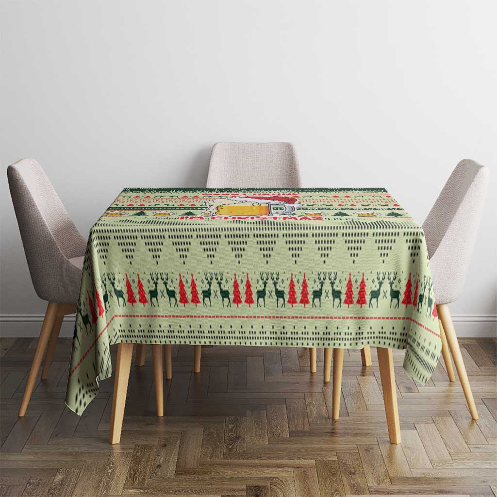Merry Drunk I'm Christmas Tablecloth Xmas Holiday Patterns - Wonder Print Shop
