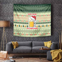 Merry Drunk I'm Christmas Tapestry Xmas Holiday Patterns - Wonder Print Shop