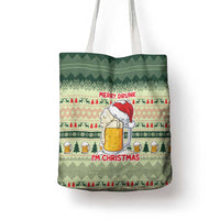 Merry Drunk I'm Christmas Tote Bag Xmas Holiday Patterns - Wonder Print Shop