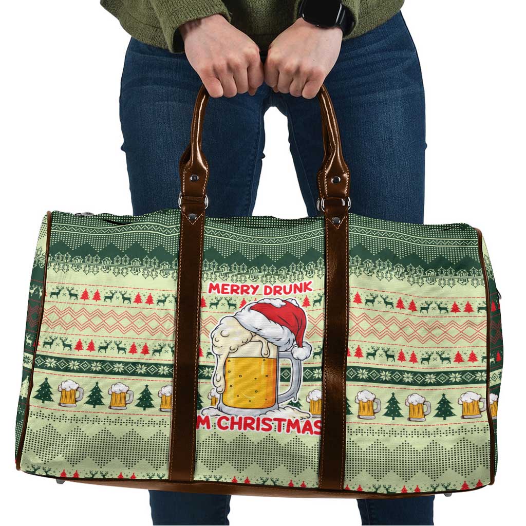 Merry Drunk I'm Christmas Travel Bag Xmas Holiday Patterns - Wonder Print Shop