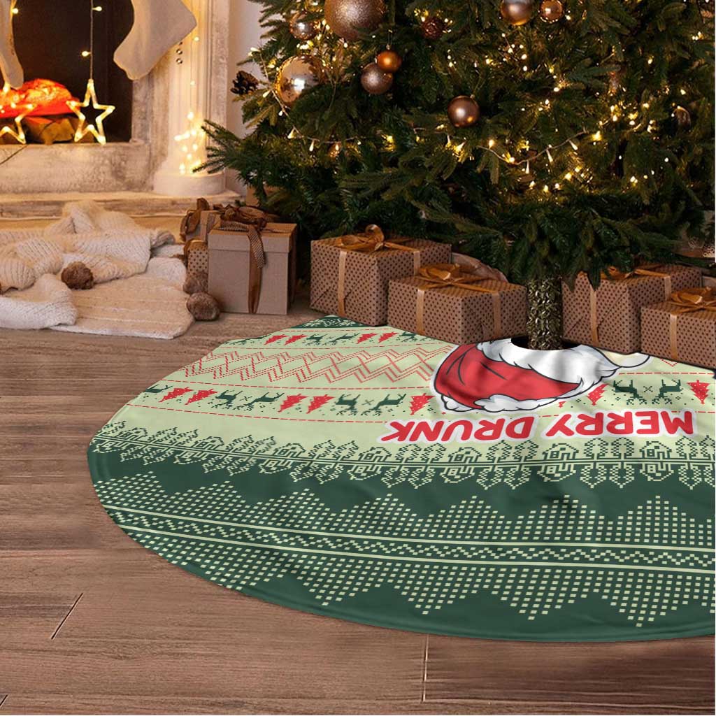 Merry Drunk I'm Christmas Tree Skirt Xmas Holiday Patterns - Wonder Print Shop