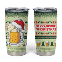 Merry Drunk I'm Christmas Tumbler Cup Xmas Holiday Patterns - Wonder Print Shop