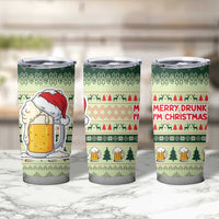 Merry Drunk I'm Christmas Tumbler Cup Xmas Holiday Patterns - Wonder Print Shop