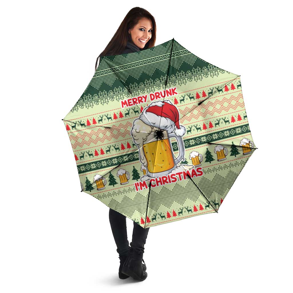 Merry Drunk I'm Christmas Umbrella Xmas Holiday Patterns - Wonder Print Shop